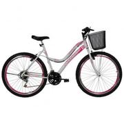 Bicicleta Athor Bike Musa Aro 26 Rígida 18 Marchas - Branco/rosa