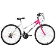 Bicicleta Ultra Bikes Pro Tork Aro 26 Rígida 18 Marchas - Branco/rosa