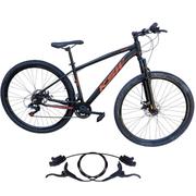 Bicicleta Ksw Xlt 100 Disc H Aro 29 Susp. Dianteira 21 Marchas - Preto/laranja