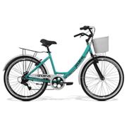 Bicicleta Gts M1 Retrô Aro 26 Susp. Dianteira 7 Marchas - Verde