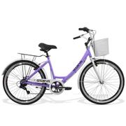 Bicicleta Gts M1 Ks Retrô Aro 26 Rígida 7 Marchas - Lilás