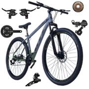 Bicicleta Gti Roma Disc M Aro 29 Susp. Dianteira 21 Marchas - Cinza/verde