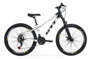 Bicicleta Gti Wolfline Disc H Aro 26 Susp. Dianteira 21 Marchas - Branco