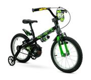 Bicicleta Nathor Apollo 4 Aro 16 Rígida 1 Marcha - Preto/verde