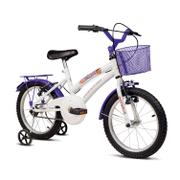 Bicicleta Verden Breeze Aro 16 Rígida 1 Marcha - Branco/lilás