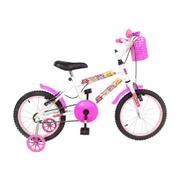 Bicicleta Kls Monster Aro 16 Rígida 1 Marcha - Branco/rosa
