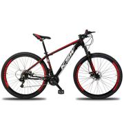 Bicicleta Ksw Xlt 100 Disc M Aro 29 Susp. Dianteira 24 Marchas - Preto/vermelho/branco