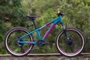 Bicicleta Sense Bike Impact Grom Aro 20 Susp. Dianteira 8 Marchas - Azul/rosa