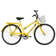 Bicicleta Ultra Bikes Poti Wave Aro 26 Rígida 1 Marcha - Amarelo