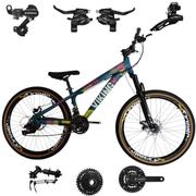 Bicicleta Vikingx Tuff 25 Aro 26 Susp. Dianteira 24 Marchas - Azul