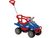 Carrinho de Passeio Infantil Pedal Cross Turbo - com Empurrador Emite Sons Calesita