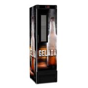 Geladeira/refrigerador 336 Litros 1 Porta Preto Optima All Black - Metalfrio - 220v - Vn28fp