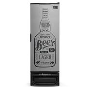 Geladeira/refrigerador 410 Litros 1 Portas Cinza Porta de Chapa - Gelopar - 220v - Grba-400gw