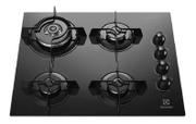 Cooktop 4 Bocas Electrolux Preto - Tripla Chama - Gás Bivolt - Ke4tp Cooktop 4 Bocas Electrolux Preto - Tripla Chama - Gás Bivolt - Ke4tp