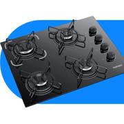 Cooktop 4 Bocas Itatiaia Preto - Essencial - Gás Bivolt - 3700000192 Cooktop 4 Bocas Itatiaia Preto - Essencial - Gás Bivolt - 3700000192