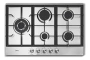 Cooktop 5 Bocas Midea Inox - Mega Chama - Gás Bivolt - Cyb5b Cooktop 5 Bocas Midea Inox - Mega Chama - Gás Bivolt - Cyb5b