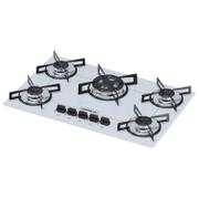 Cooktop 5 Bocas Chamalux Branco - Tripla Chama - Gás Bivolt Cooktop 5 Bocas Chamalux Branco - Tripla Chama - Gás Bivolt