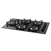 Cooktop 5 Bocas Suggar Preto - Tripla Chama - Gás Bivolt - Fg5535vp