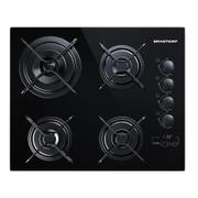 Cooktop 4 Bocas Brastemp Preto - Ative! - Gás Bivolt - Bdt62aeuna Cooktop 4 Bocas Brastemp Preto - Ative! - Gás Bivolt - Bdt62aeuna