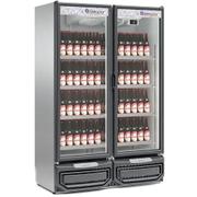 Geladeira/refrigerador 957 Litros 2 Portas Inox Porta de Vidro - Gelopar - 220v - Gcbc-950ti