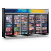 Geladeira/refrigerador 2642 Litros 6 Portas Cinza - Gelopar - 220v - Gevt-6p