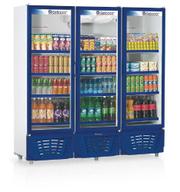 Geladeira/refrigerador 1468 Litros 3 Portas Azul - Gelopar - 220v - Grvc1450
