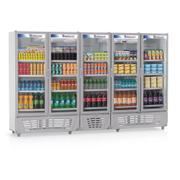 Geladeira/refrigerador 2492 Litros 5 Portas Cinza - Gelopar - 110v - Grvc2500