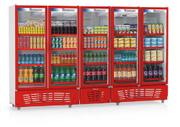 Geladeira/refrigerador 2492 Litros 5 Portas Vermelho - Gelopar - 220v - Grvc2500
