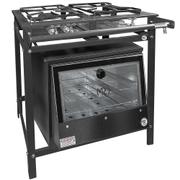 Fogão 2 Bocas Mr Fogões Industrial Com Forno Preto - 1209