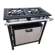 Fogão 2 Bocas Cefaz Gold C/ Forno Preto - Cfzg-118