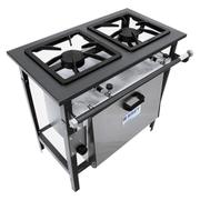 Fogão 2 Bocas Metal Brey Industrial Com Forno Grafite - 302 – F