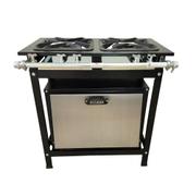 Fogão 2 Bocas Cefaz Gold C/ Forno Preto - Cfzg-117