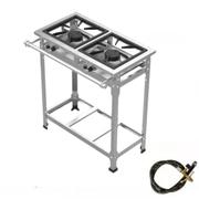 Fogão 2 Bocas Fast Gourmet Industrial Inox
