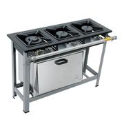 Fogão 3 Bocas Metalmaq Luxo Cinza - M11