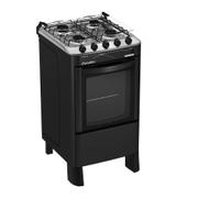Fogão 4 Bocas Esmaltec Pérola Preto - Bivolt - 4114