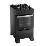 Fogão 4 Bocas Atlas Atenas Glass Preto Mesa em Vidro - Bivolt - 300002137