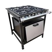Fogão 4 Bocas Cefaz Diamond C/ Forno Preto - Cfzd-015