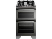 Fogão 4 Bocas Electrolux Expert Cinza Mesa em Vidro - 220v - Fe4ad