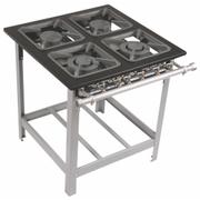 Fogão 4 Bocas Metalmaq Super Luxo 40 X 40 P6,5 Cinza - N/a - M14