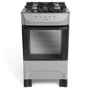 Fogão 4 Bocas Mueller Mfv4bb Titanium Mesa em Vidro – Bivolt – 610000685