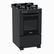 Fogão 4 Bocas Venax Delplus Vitreo Bl Preto Mesa em Vidro – Bivolt