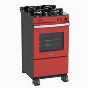 Fogão 4 Bocas Venax Gaudi Vetro Vitreo Vermelho Mesa em Vidro – 220v – 22173