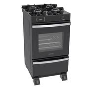 Fogão 4 Bocas Venax Maxi Vitreo Preto Mesa em Vidro - Bivolt - 21985