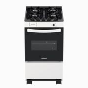 Fogão 4 Bocas Venax Picasso Vitreo Branco Mesa em Vidro - Bivolt - 21961
