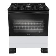 Fogão 5 Bocas Mueller Mfv5bf Branco Mesa em Vidro - Bivolt - 610001554 Fogão 5 Bocas Mueller Mfv5bf Branco Mesa em Vidro - Bivolt - 610001554