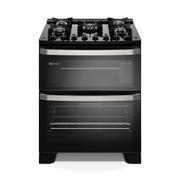 Fogão 5 Bocas Electrolux Experience Perfectcook360 Preto Mesa em Vidro - 220v - Fe5db