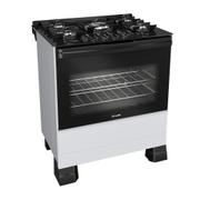Fogão 5 Bocas Mueller Mfv5bf Branco Mesa em Vidro - Bivolt - 610001554