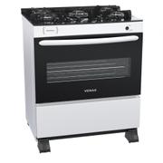 Fogão 5 Bocas Venax Picasso Vitreo Branco Mesa em Vidro - Bivolt - 22133