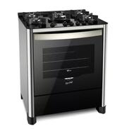 Fogão 5 Bocas Fischer Gran Cheff Tripla Chama Inox Mesa em Vidro - 110v - 26988-59780 Fogão 5 Bocas Fischer Gran Cheff Tripla Chama Inox Mesa em Vidro - 110v - 26988-59780