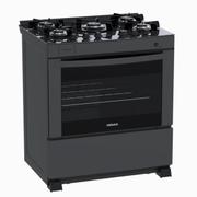 Fogão 5 Bocas Venax Delplus Vitreo Bl Grafite Mesa em Vidro – Bivolt